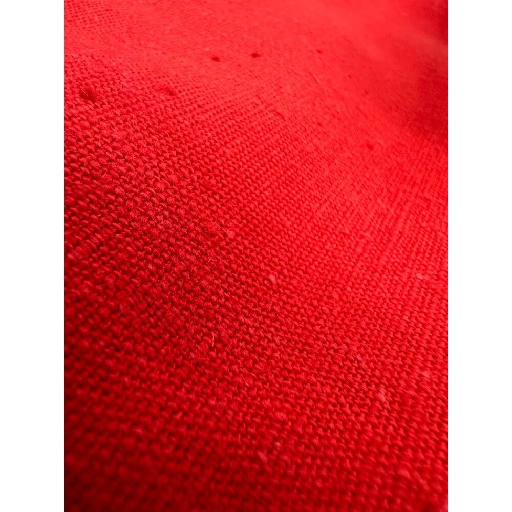 Vtg 60s Spectra Tablecloth Bold Red Elegant 60" X 86" Perma Press Easy Care - Picture 5 of 6